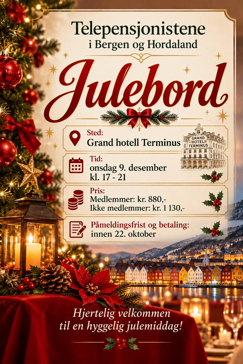 Julebord 2026, invitasjon